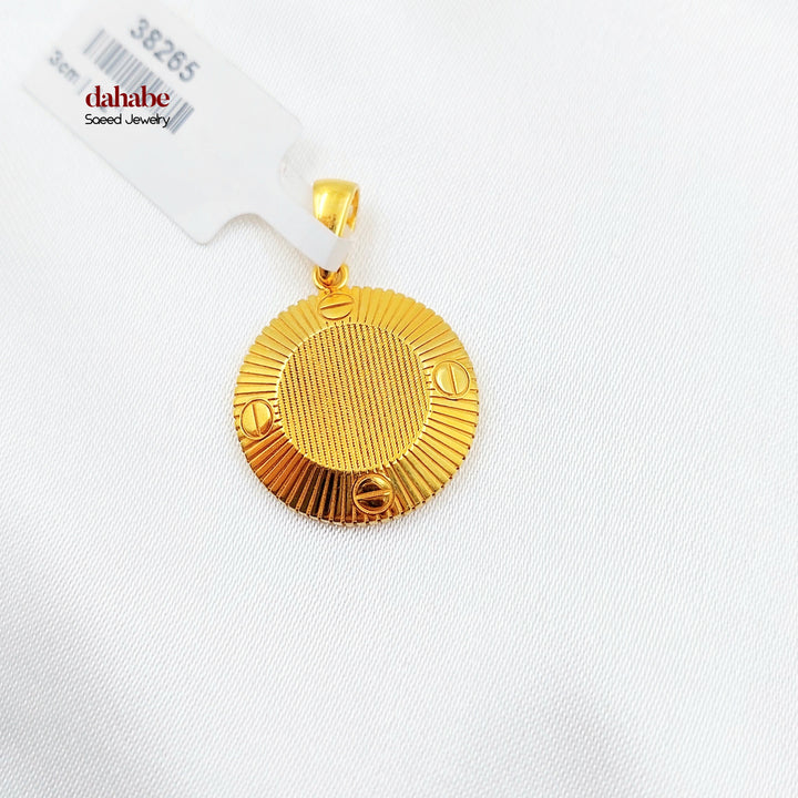 Deluxe Pendant Made of 21K Gold by Saeed Jewelry 