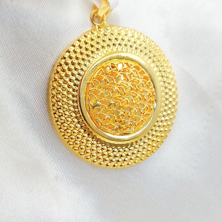 Deluxe Rounded Pendant Made of 21K Gold by Saeed Jewelry 