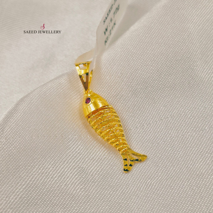 Deluxe Light Pendant Made of 21K Gold by Saeed Jewelry 