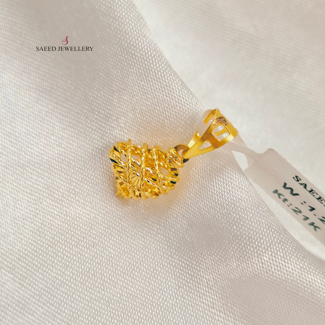 Deluxe Light Pendant Made of 21K Gold by Saeed Jewelry 