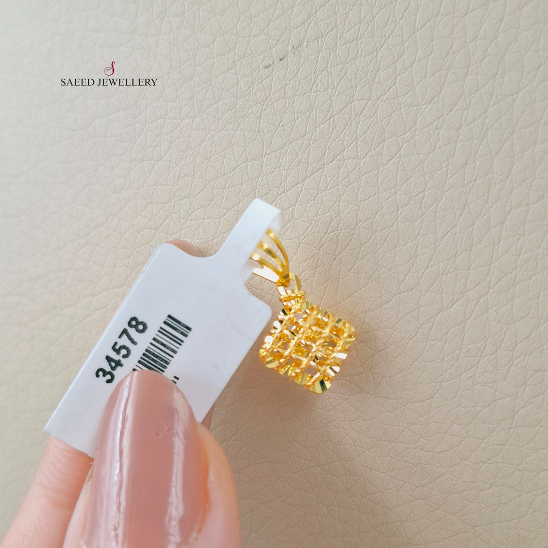 Deluxe Light Pendant Made of 21K Gold by Saeed Jewelry 