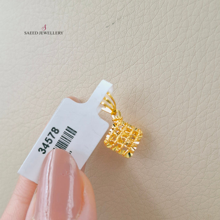 Deluxe Light Pendant Made of 21K Gold by Saeed Jewelry 