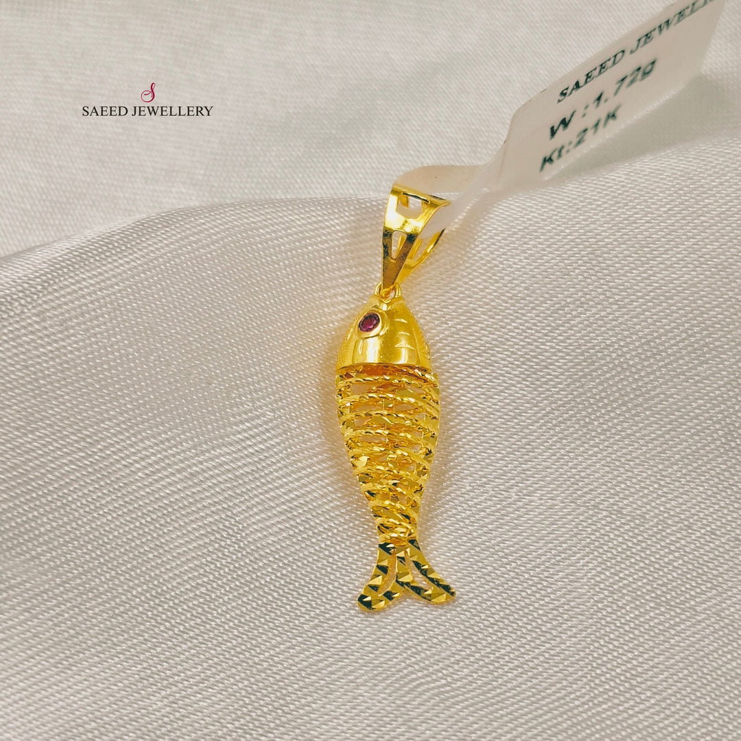 Deluxe Light Pendant Made of 21K Gold by Saeed Jewelry 