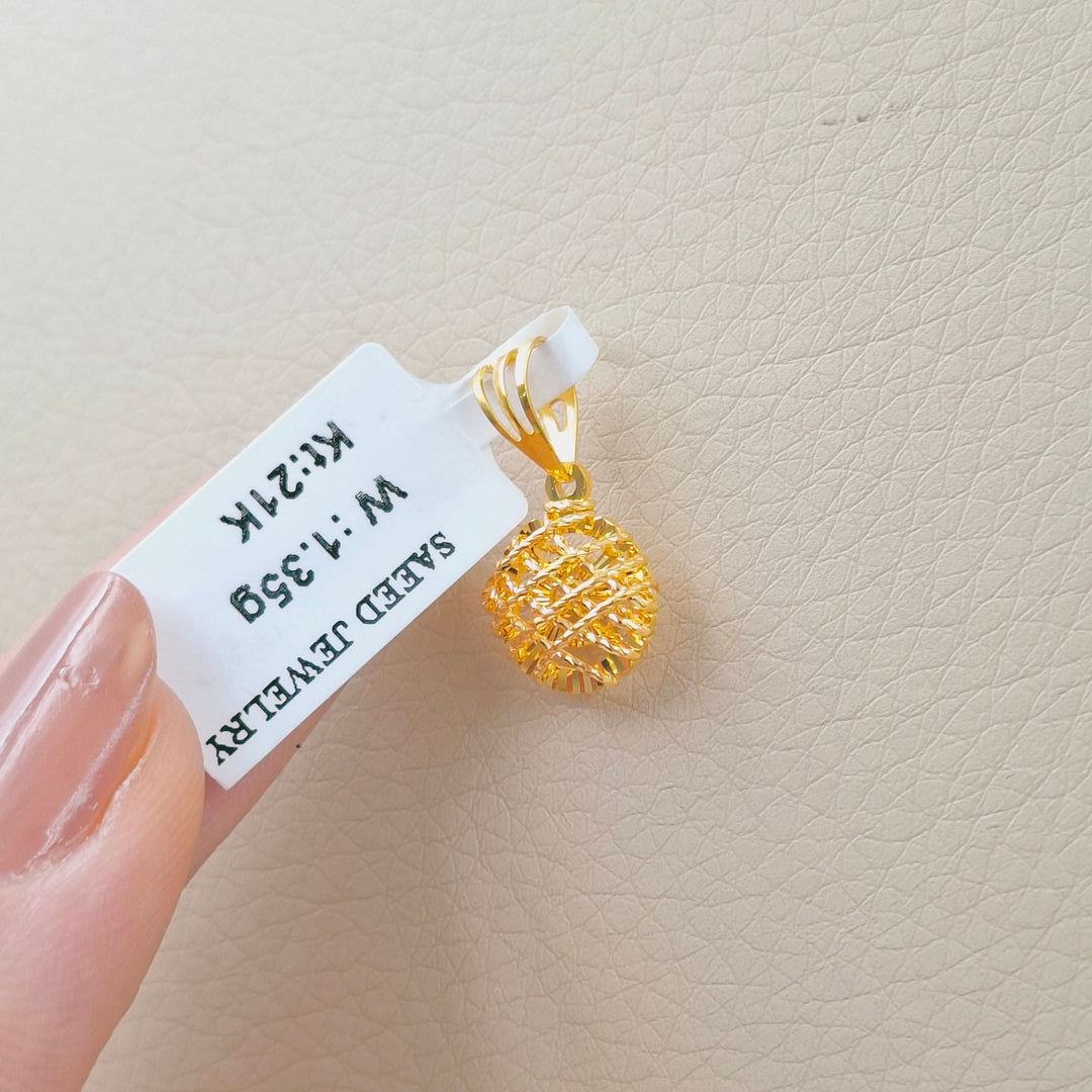 Deluxe Light Pendant Made of 21K Gold by Saeed Jewelry 