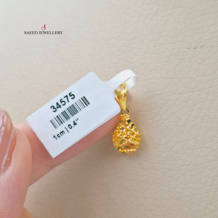 Deluxe Light Pendant Made of 21K Gold by Saeed Jewelry 