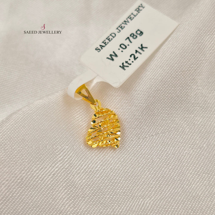 Deluxe Light Pendant Made of 21K Gold by Saeed Jewelry 