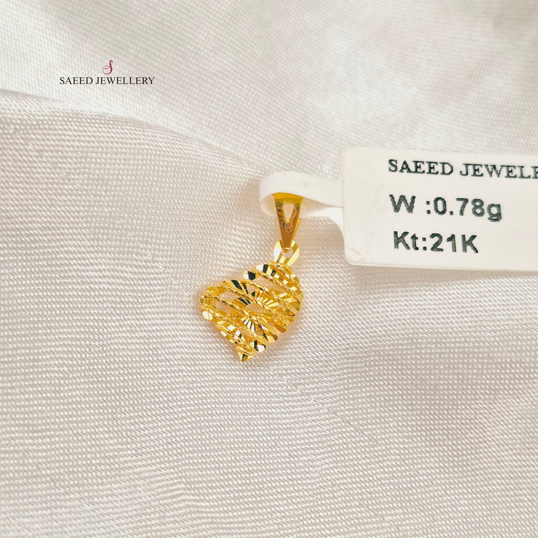 Deluxe Light Pendant Made of 21K Gold by Saeed Jewelry 