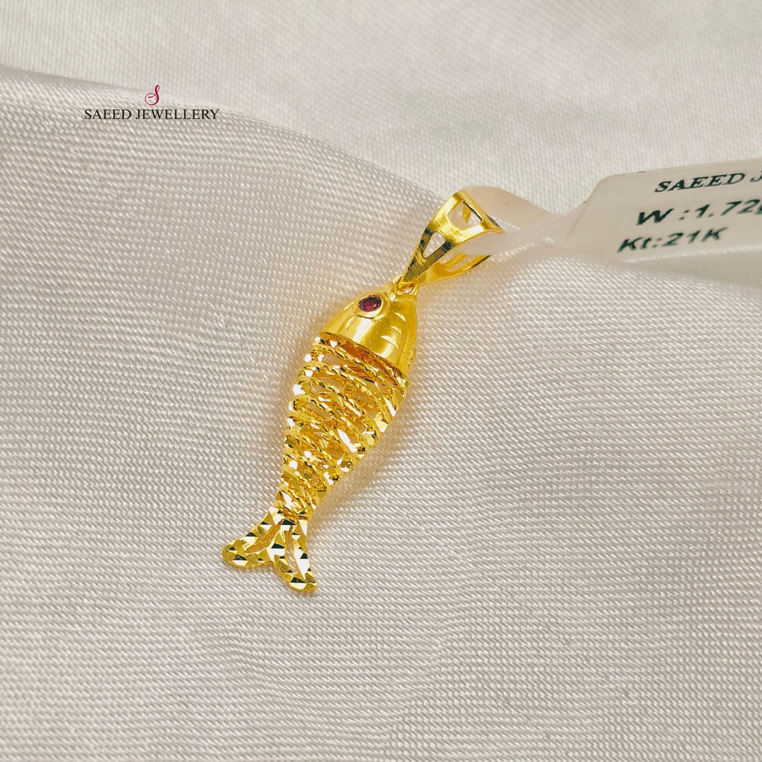 Deluxe Light Pendant Made of 21K Gold by Saeed Jewelry 