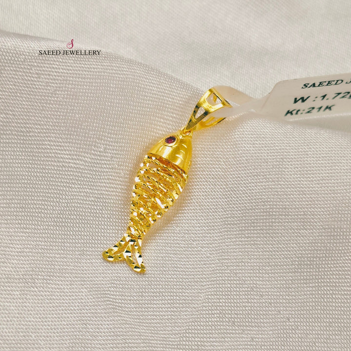 Deluxe Light Pendant Made of 21K Gold by Saeed Jewelry 
