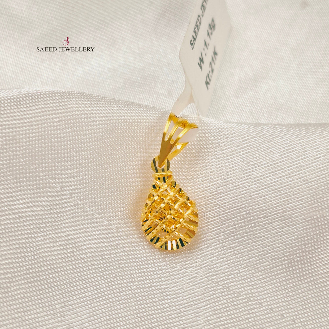 Deluxe Light Pendant Made of 21K Gold by Saeed Jewelry 