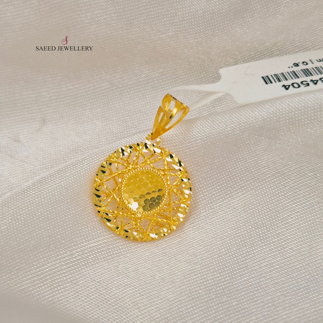 Deluxe Pendant Made of 21K Gold by Saeed Jewelry 