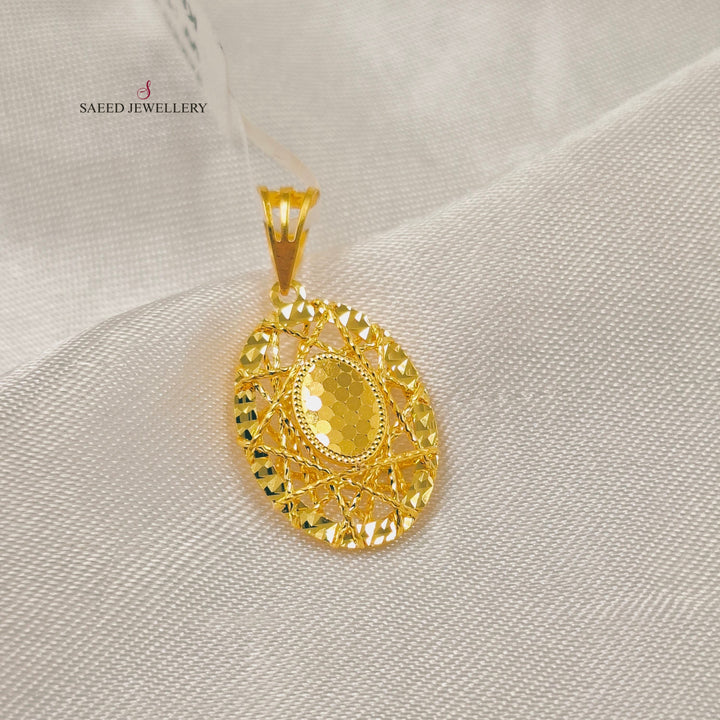 Deluxe Pendant Made of 21K Gold by Saeed Jewelry 
