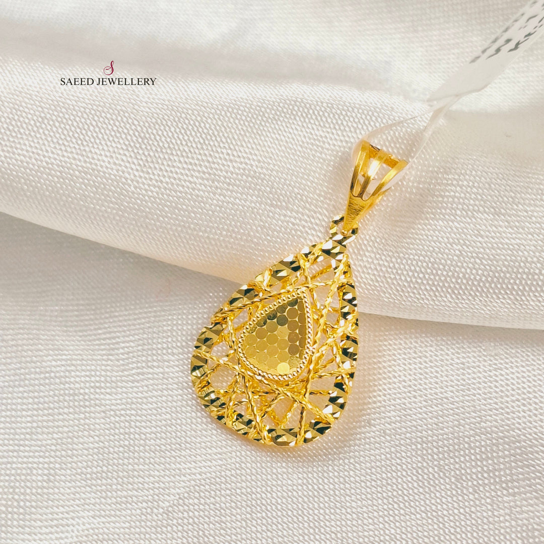 Deluxe Pendant Made of 21K Gold by Saeed Jewelry 