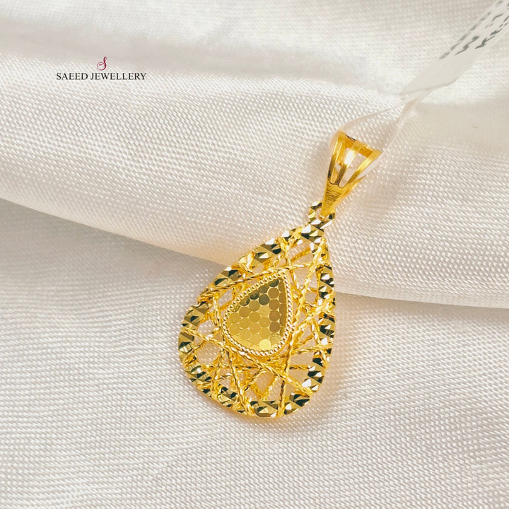 Deluxe Pendant Made of 21K Gold by Saeed Jewelry 