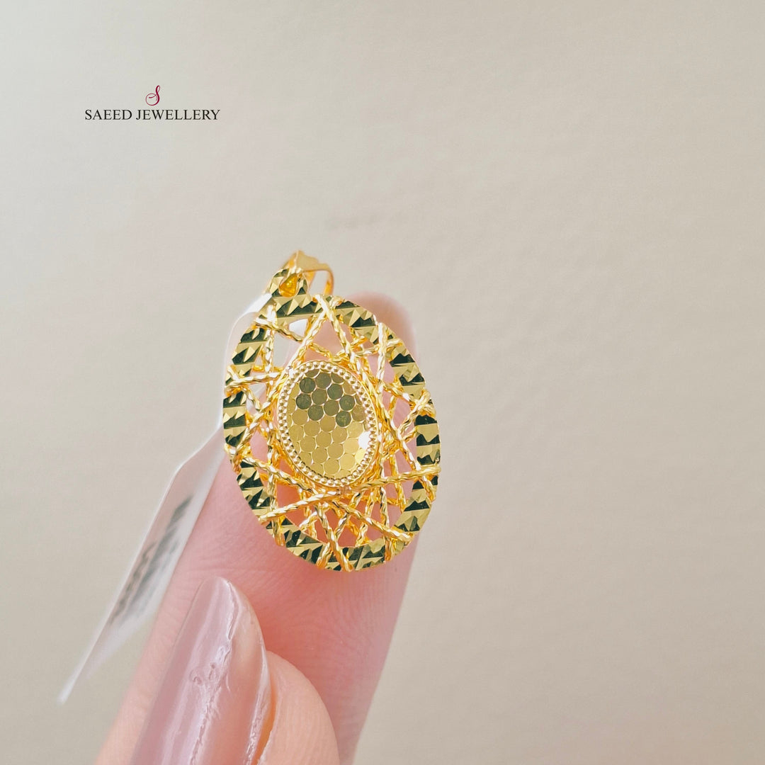 Deluxe Pendant Made of 21K Gold by Saeed Jewelry 