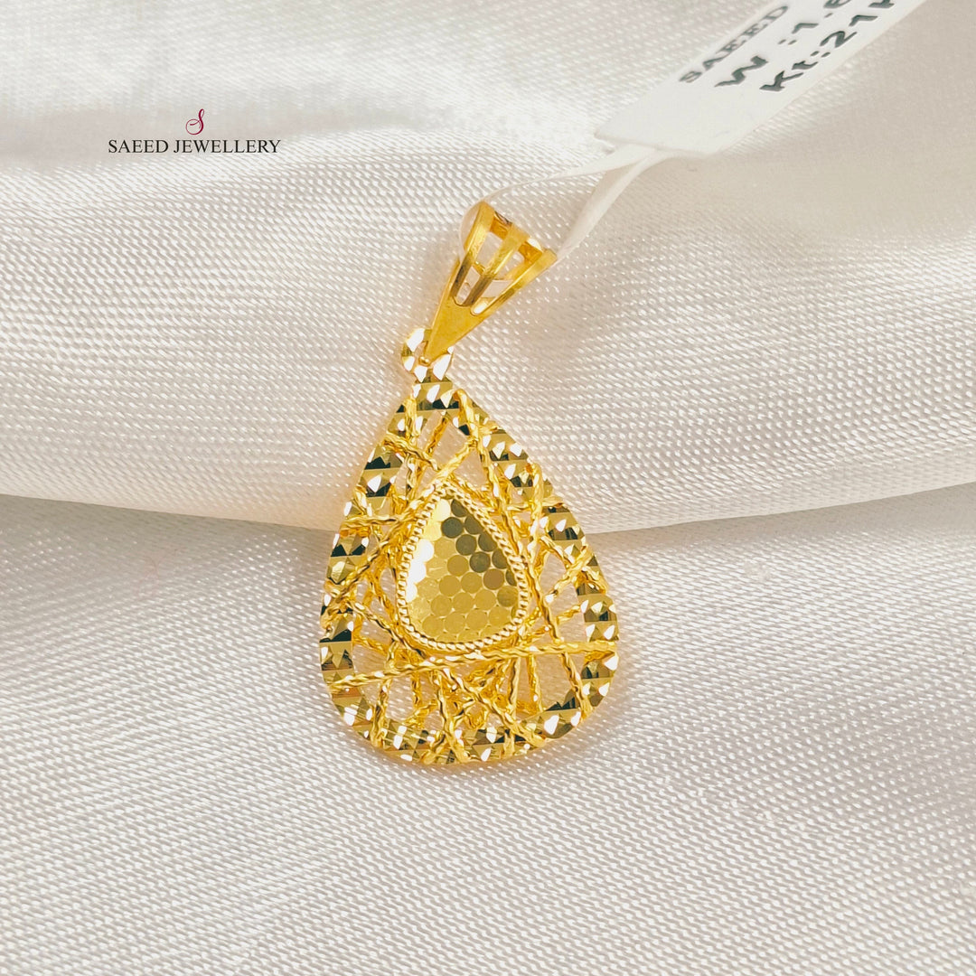 Deluxe Pendant Made of 21K Gold by Saeed Jewelry 