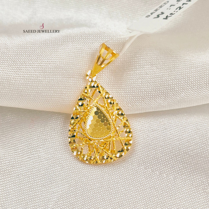 Deluxe Pendant Made of 21K Gold by Saeed Jewelry 