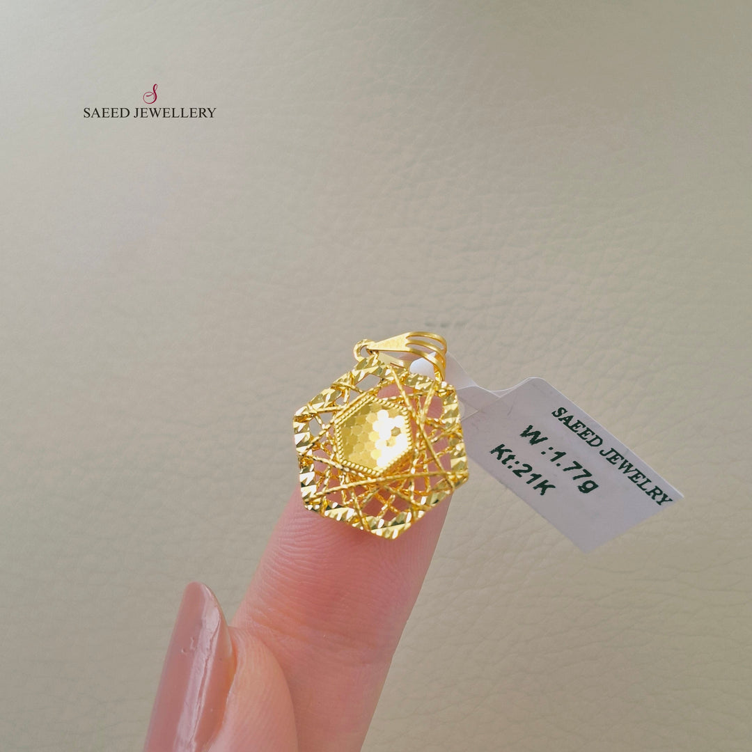 Deluxe Pendant Made of 21K Gold by Saeed Jewelry 