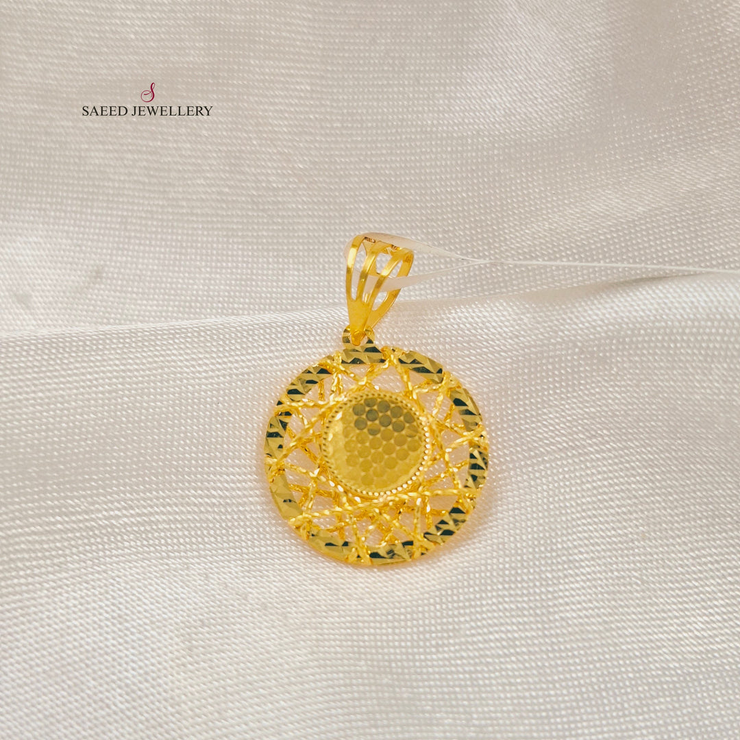 Deluxe Pendant Made of 21K Gold by Saeed Jewelry 