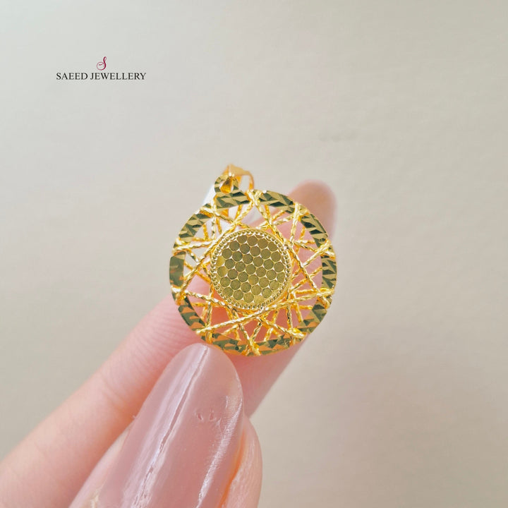 Deluxe Pendant Made of 21K Gold by Saeed Jewelry 