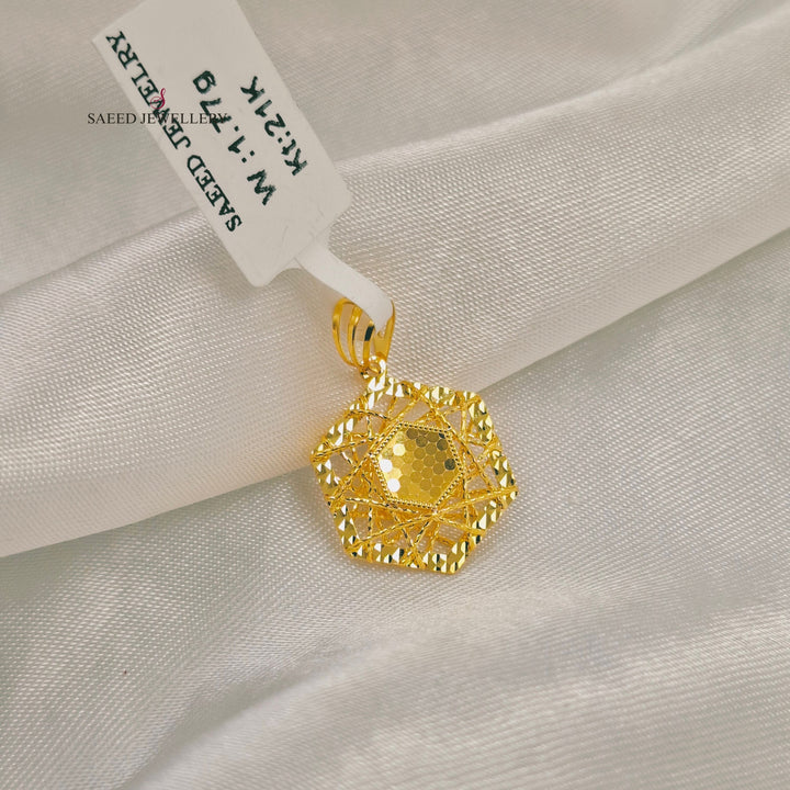 Deluxe Pendant Made of 21K Gold by Saeed Jewelry 