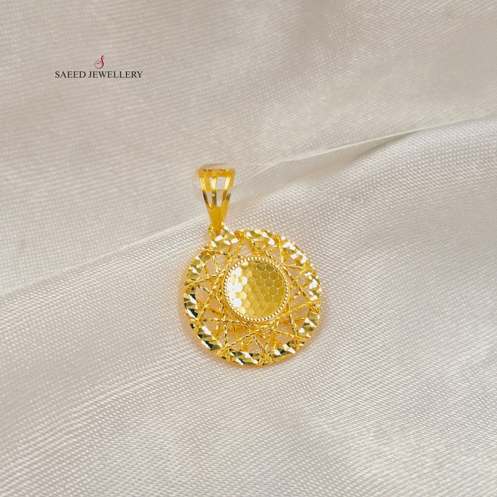 Deluxe Pendant Made of 21K Gold by Saeed Jewelry 