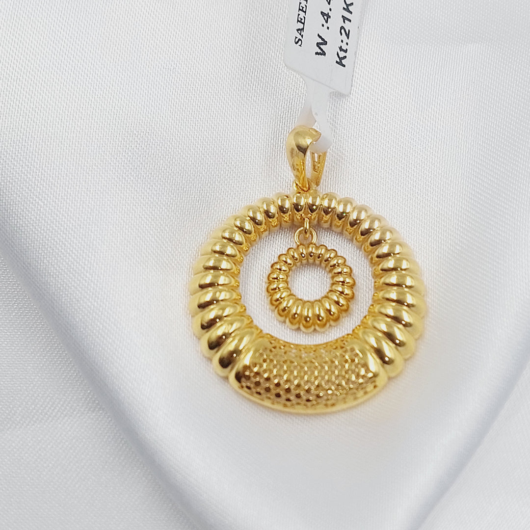 Deluxe Pendant Made of 21K Gold by Saeed Jewelry 