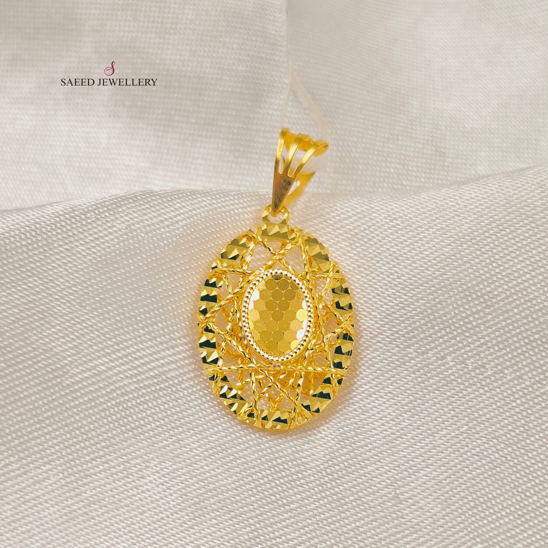 Deluxe Pendant Made of 21K Gold by Saeed Jewelry 