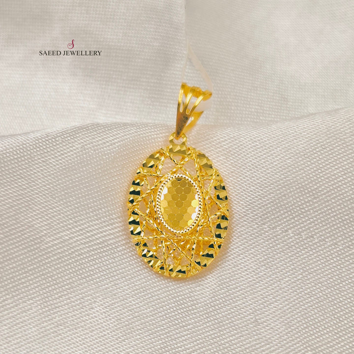 Deluxe Pendant Made of 21K Gold by Saeed Jewelry 