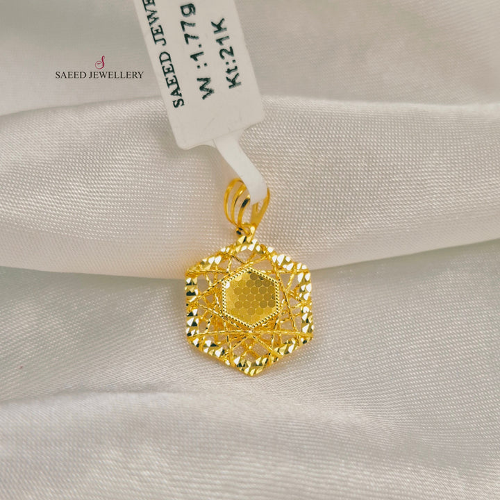 Deluxe Pendant Made of 21K Gold by Saeed Jewelry 