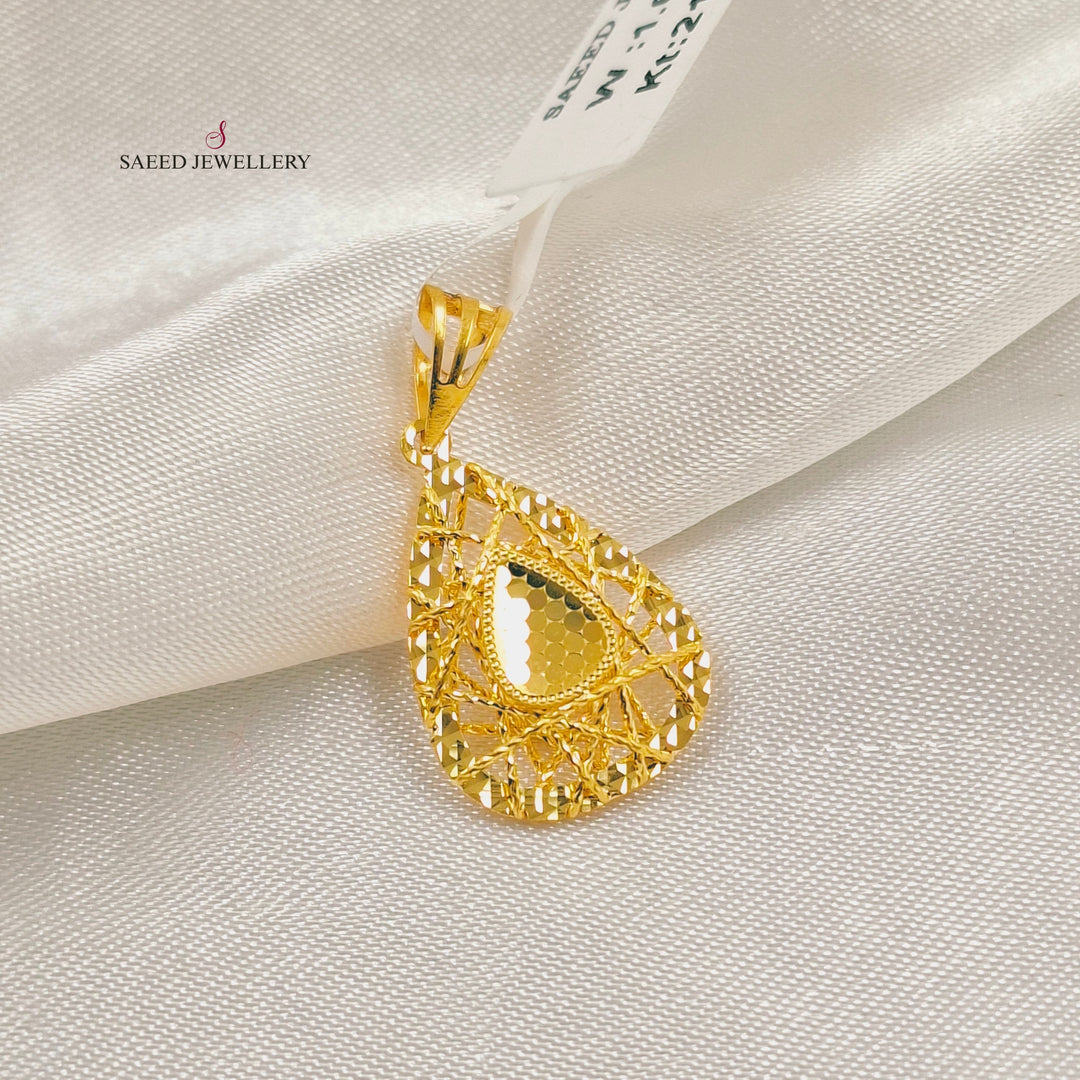 Deluxe Pendant Made of 21K Gold by Saeed Jewelry 