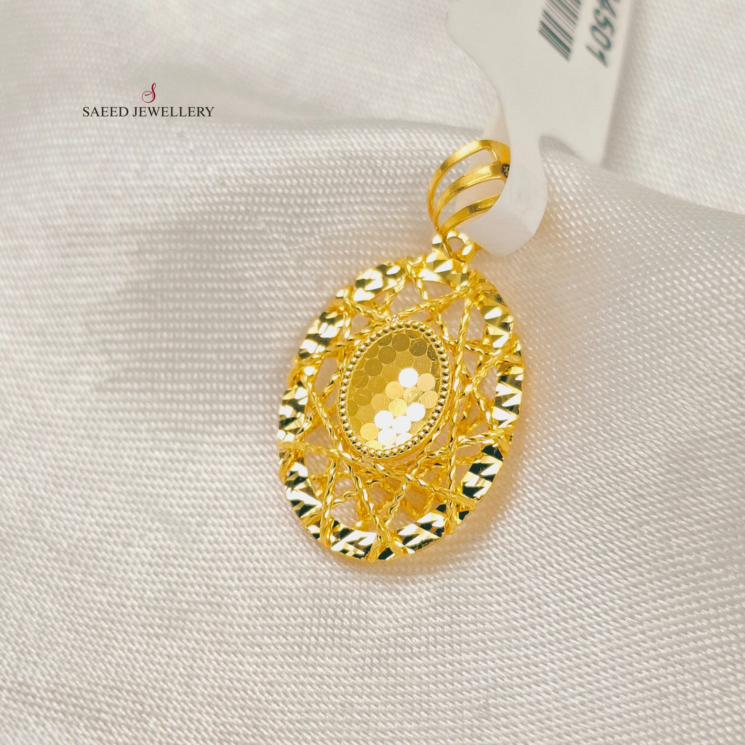 Deluxe Pendant Made of 21K Gold by Saeed Jewelry 