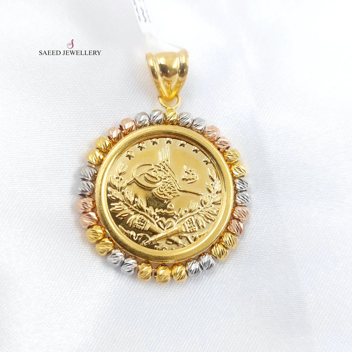 Deluxe Rashadi Pendant Made of 21K Gold by Saeed Jewelry 