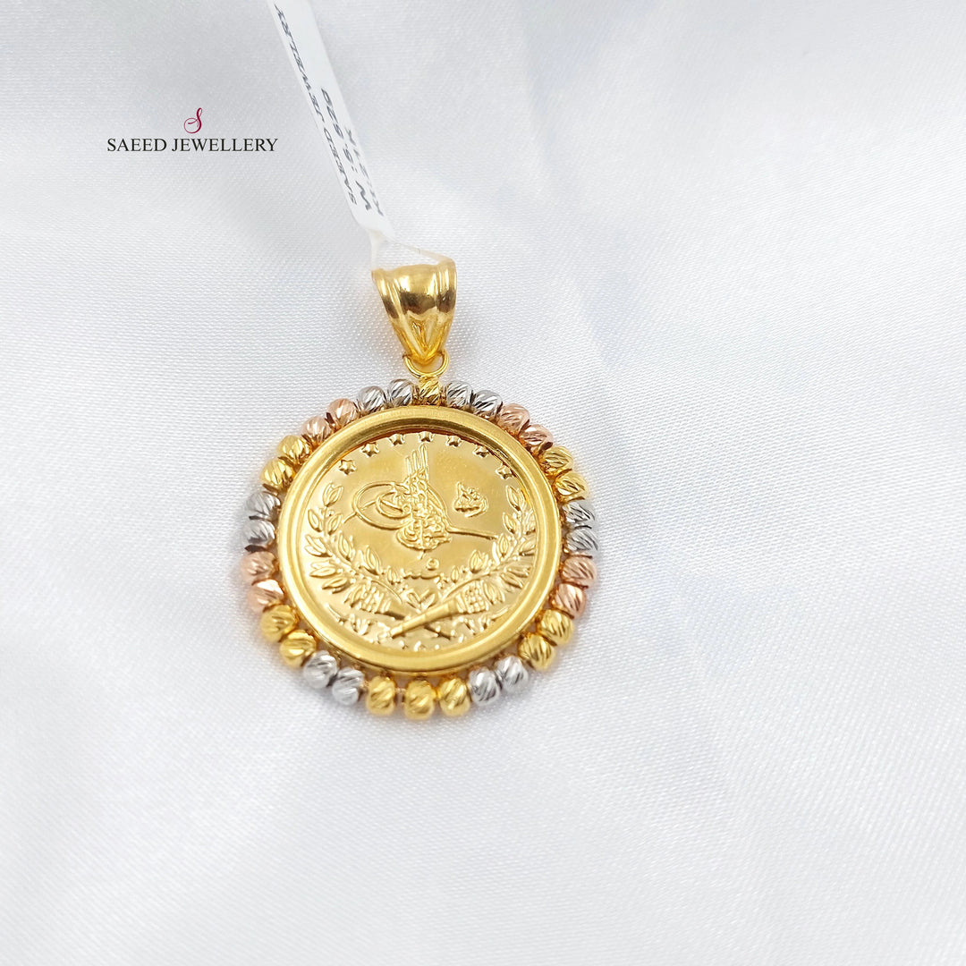 Deluxe Rashadi Pendant Made of 21K Gold by Saeed Jewelry 
