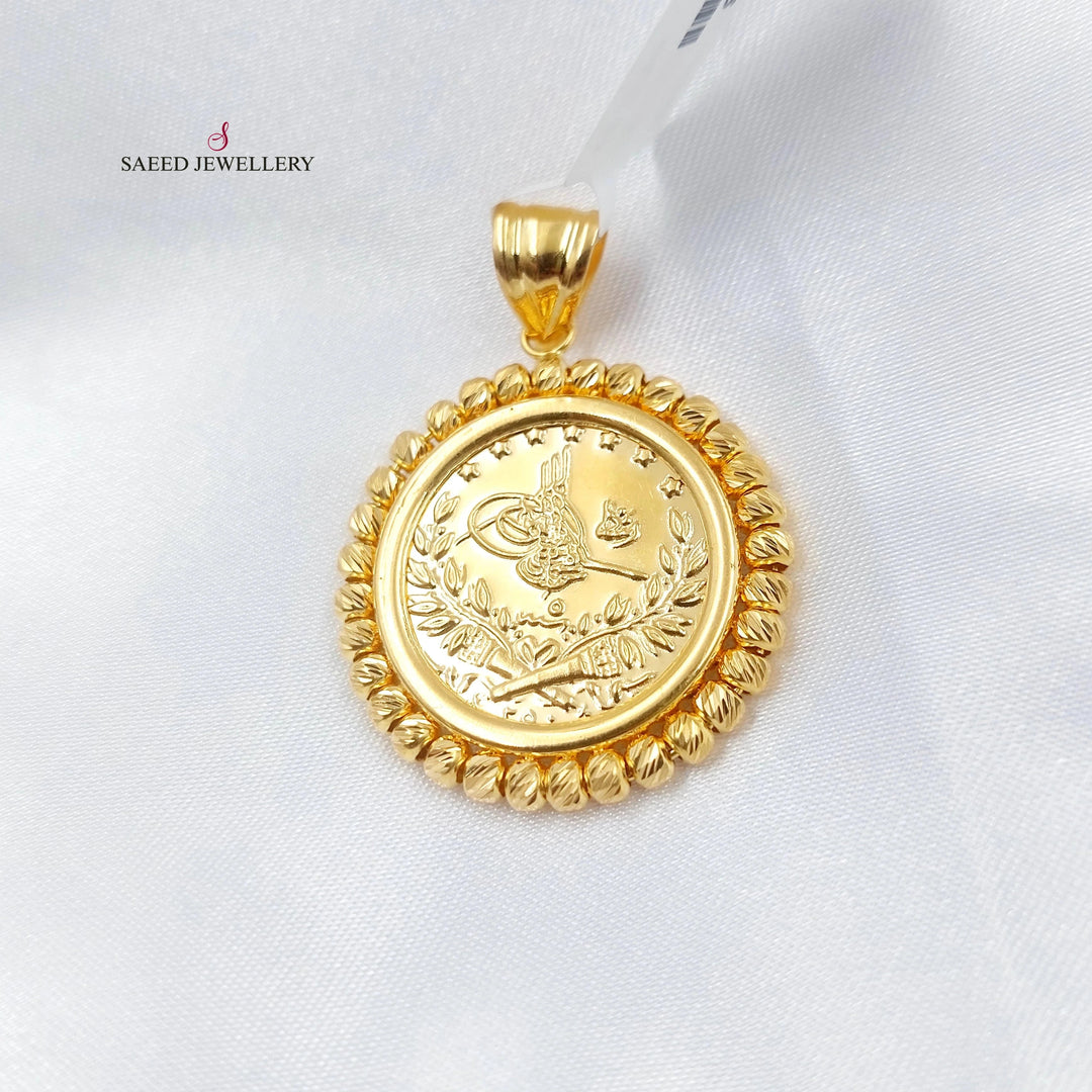 Deluxe Rashadi Pendant Made of 21K Gold by Saeed Jewelry 
