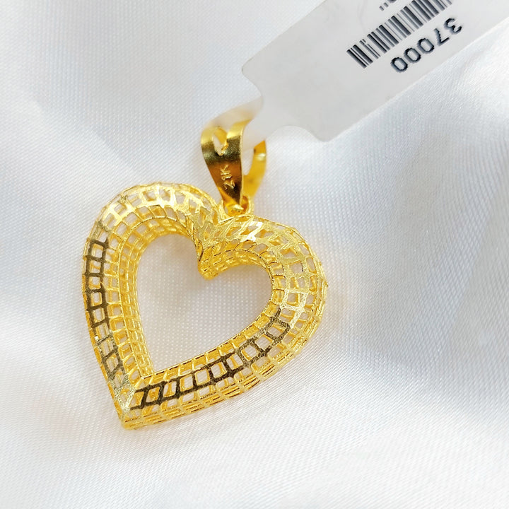 21K تعليقة قلب-مجوهرات الشيخ سعيد-Saeed Jewelry 