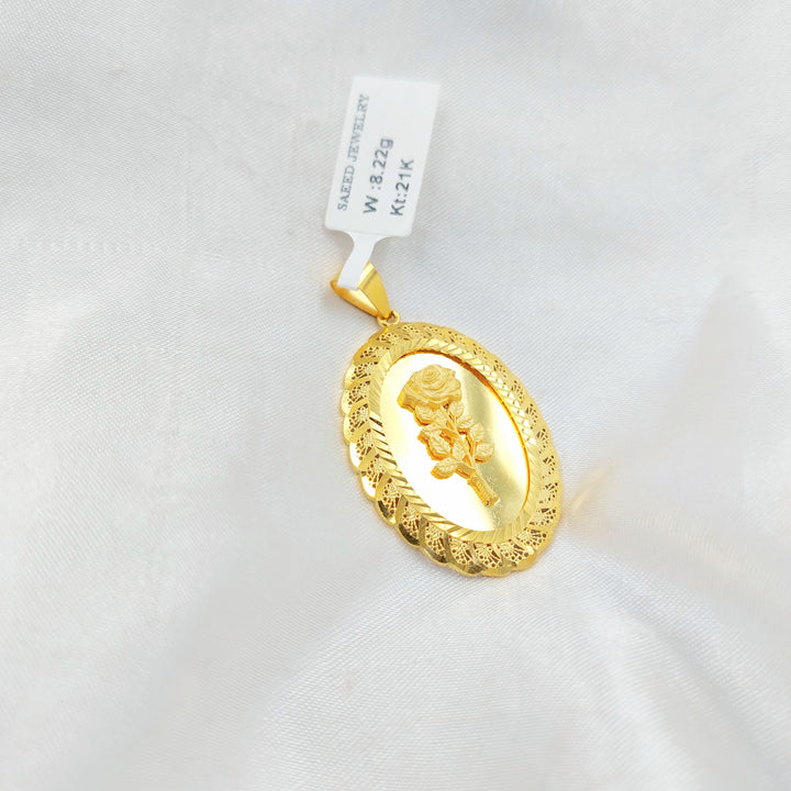 Ounce Pendant Made of 21K Gold by Saeed Jewelry 