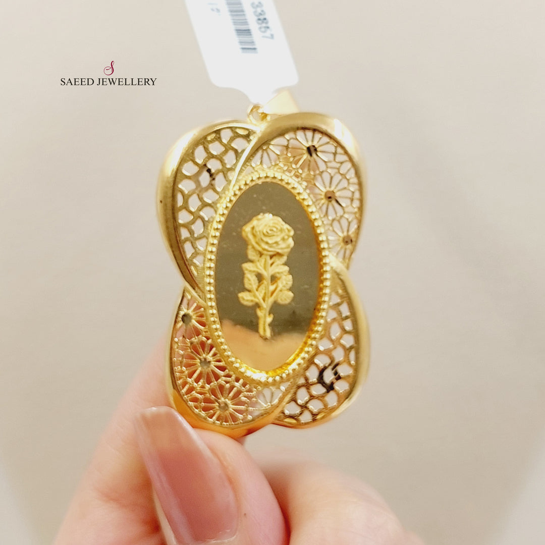 21K تعليقة اونصه-مجوهرات الشيخ سعيد-Saeed Jewelry 