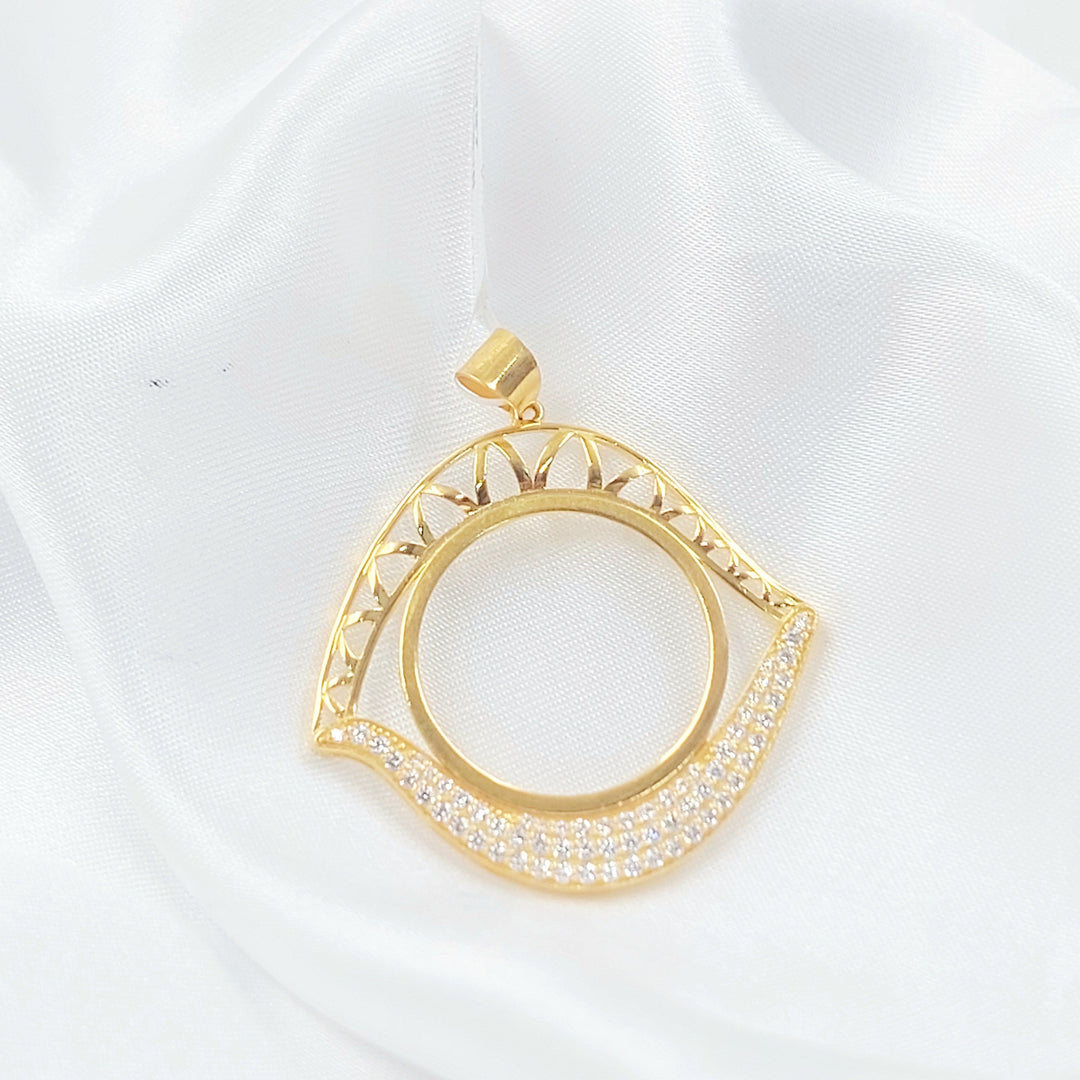 21K تعليقة برواز رشادي-مجوهرات الشيخ سعيد-Saeed Jewelry 