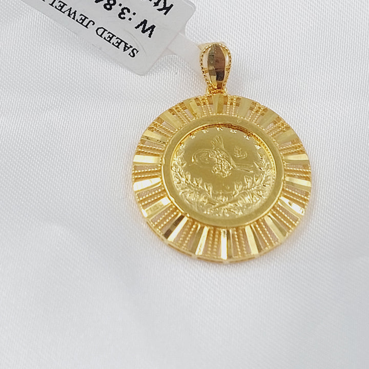 Rashadi Pendant Made of 21K Gold by Saeed Jewelry 