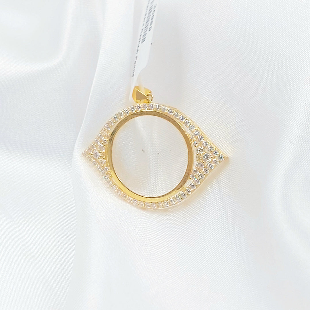 21K تعليقة برواز رشادي-مجوهرات الشيخ سعيد-Saeed Jewelry 