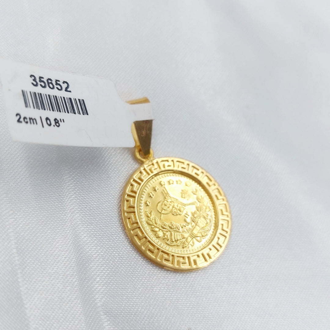 Rashadi Pendant Made of 21K Gold by Saeed Jewelry 