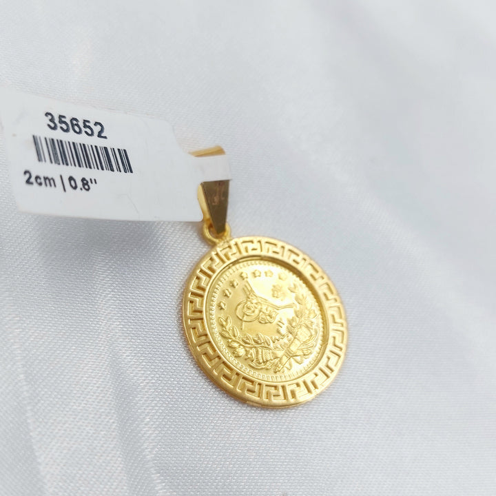 Rashadi Pendant Made of 21K Gold by Saeed Jewelry 