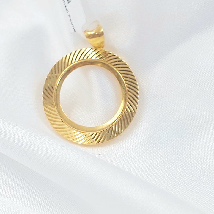 21K تعليقة برواز رشادي-مجوهرات الشيخ سعيد-Saeed Jewelry 