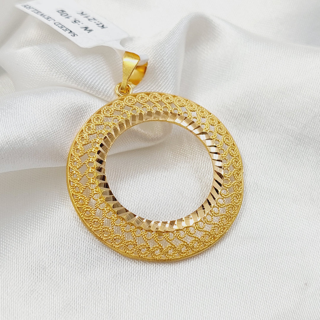 21K تعليقة برواز ليرات رشادي-مجوهرات الشيخ سعيد-Saeed Jewelry 