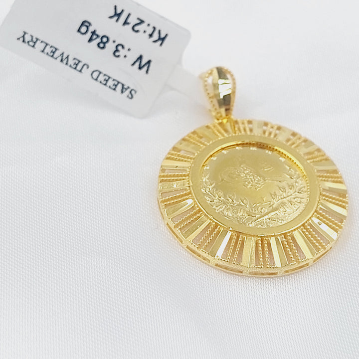 Rashadi Pendant Made of 21K Gold by Saeed Jewelry 