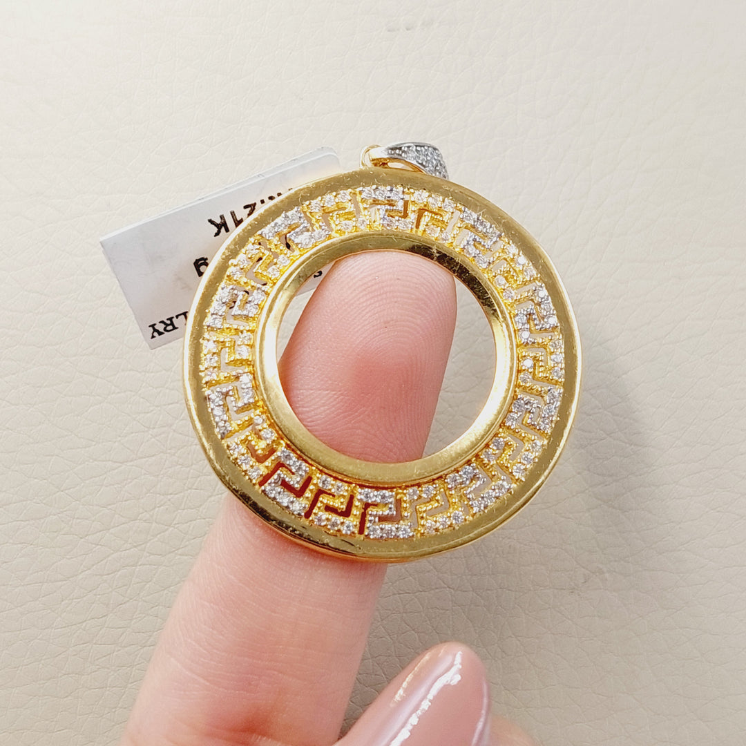 21K تعليقة برواز ليرات رشادي-مجوهرات الشيخ سعيد-Saeed Jewelry 