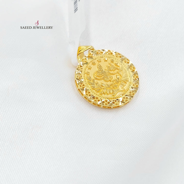 Rashadi Pendant Made of 21K Gold by Saeed Jewelry 