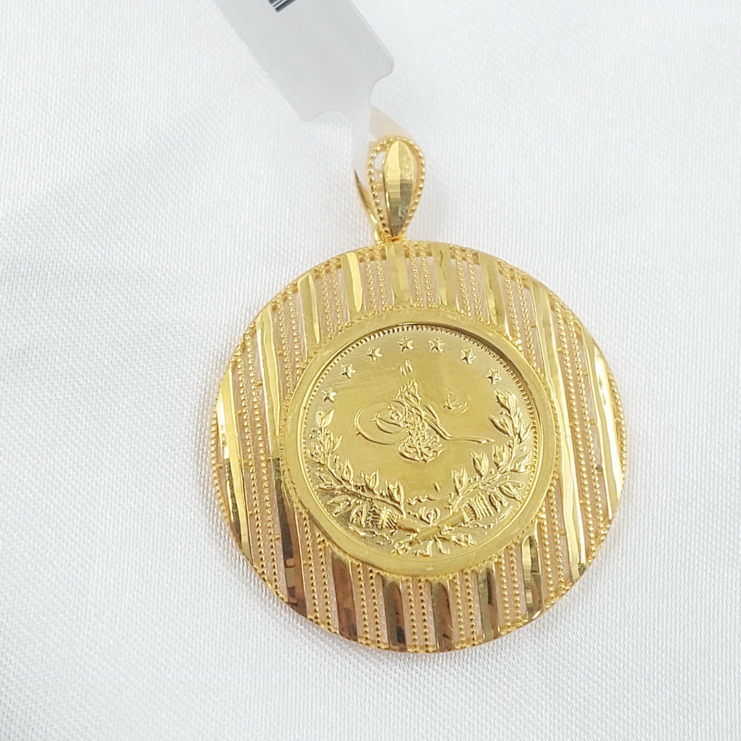 Rashadi Pendant Made of 21K Gold by Saeed Jewelry 