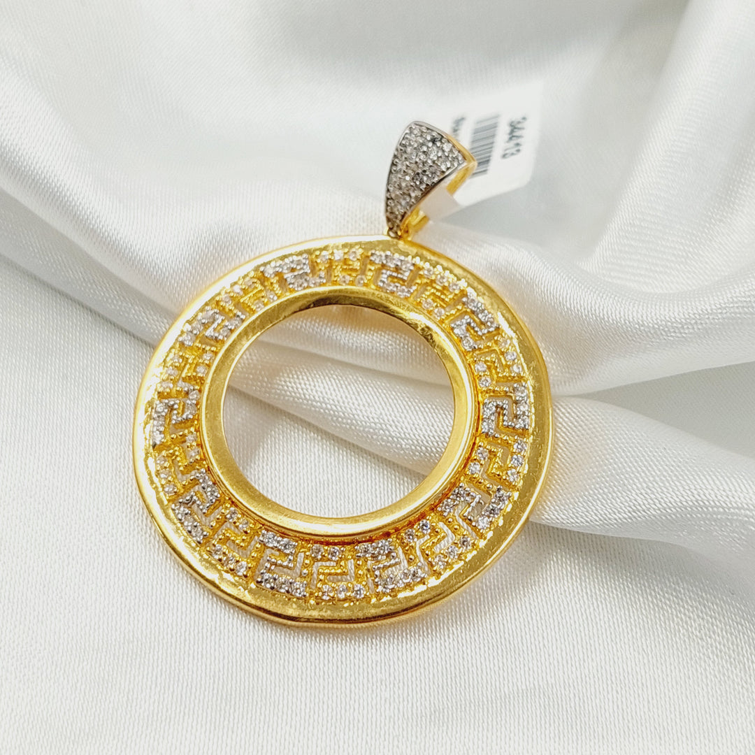 21K تعليقة برواز ليرات رشادي-مجوهرات الشيخ سعيد-Saeed Jewelry 